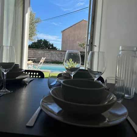 L'arancetu Vue Avec Piscine 公寓 *