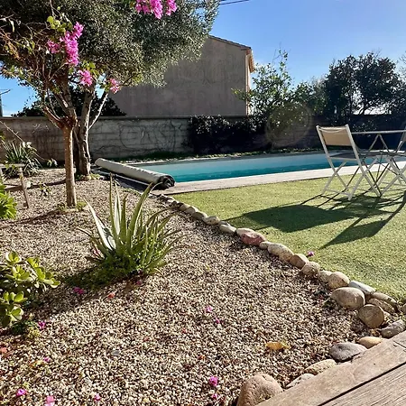 L'arancetu Vue Avec Piscine 公寓